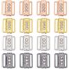 SUPERFINDINGS 16 Pz 4 Colori Reggiseno Chiusura Parte di Ricambio Lega Strass Bikini Clip Reggiseno Fibbia Chiusura A Gancio Colore Misto Reggiseno Blocco Sicuro Chiusura Frontale per Cucire