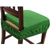 Zucchissime EGIDIOSRL Set 6 Cuscini + Omaggio EGIDIO (Strofinaccio Digitale NAPOLI PIERRE CARDIN O POUF DIGITALE AMERICA) Coprisedia Sfoderabile Imbottiti Con Molla (Misura 40x40 cm) (Verde)