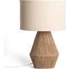 LEDKIA LIGHTING LEDKIA Lampada da Tavolo Corda di Cotone e Lino Muitu Dione Beige Lino