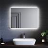 SONNI Specchio Retroilluminato Bagno a LED,Specchio da Parete Moderno da Luce Bianco IP44 Impermeabile Risparmio Energetico (80x60 cm)