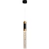 Mjsdjof Lampada a sospensione a tubo lungo, lampada a sospensione con flauto in alluminio con paralume in acrilico a bolle, lampadario moderno a LED - 5W - 3000K, lampade a sospensione da comodino, illuminazi