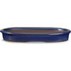CERTRE - Vaso Bonsai Ovale in Gres, Modello Pisa, Made in Italy, Colore Blu Elettrico (Smaltato) | Misure esterne 39x24,7x3,7 cm (Prodotto SEMIARTIGIANALE, ci possono essere VARIAZIONI di Colore)