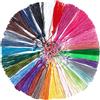 Duories 100 pezzi nappine mini di seta fatte a mano, segnalibri con nappe colorate, ciondoli a nappa dritti con cordino ad anello per creazione gioielli, accessori fai da te artigianato, borse, segnalibri