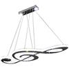 EFPD Lampadario moderno a LED K9 cristallo arte nota musicale plafoniera telecomando dimmerabile 3000K ~ 6000K, utilizzato in soggiorno, camera da letto e sala da pranzo