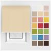 Estika Tenda a rullo con foratura - 60 x 150 cm - Color crema - montaggio a soffitto o parete, per interni, per finestre e portefinestre, tessuto semi-trasparente, disponibile in 25 colori