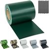 tectake® Rotolo Recinzione PVC 19 cm, Clip Montaggio, Resistente UV, Facile Installazione, Protezione Intemperie, Antistrappo, Frangivista Balcone, Paravento da Esterno - 35 m, Verde