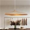 JMrider Lampada A Sospensione Wabi-Sabi Stile Nordico Ciondolo Polistirolo Propilene Lampadario E27 Tavolo da Pranzo Regolabile in Altezza Luci Pendenti Camera da Letto Soggiorno Sala da Pranzo(80cm)