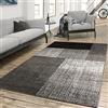 TT Home Tappeto Salotto Moderno Soggiorno Pelo Corto Vintage Screziato Moderno Motivo Geometrico, Colore: Grigio, Dimensione:200x290 cm