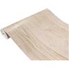 DecoMeister Pellicola Adesiva per Mobili 45x100 cm - Carta Adesiva Effetto Legno per Rivestimento Mobili Cucina e Tavoli - Pellicola Decorativa Lavabile e Impermeabile - Rovere Latte