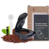 FOXNSK Riutilizzabile Capsula Adattatore, Caffè Capsule Convertitore per Dolce Gusto edgLUMIO DG325 Macchina con 1 Cucchiaio E 1 Pennello