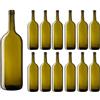 Firmadigaranzia srl 12 PZ - Bottiglia in vetro vuota Bordolese Verona 1,5 L per vino spumante e prosecco | Bottiglia per vino da 150 cl adatta per tappi alettati spumante e sughero per vini frizzanti e prosecco