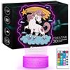 Maverton Luce Notturna Bambini con Targhetta Personalizzata - Lampada Led per Bambina - Targa Multicolore Regalo Compleanno Bimba - Regali Personalizzati Ragazza
