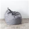 Chickwing Copertura per Poltrona a Sacco, Chickw11 Pouf Portaoggetti per Bambini e Adulti, per Interni e Esterni, Senza Imbottitura, Sedia da Gaming Sedia da Giardino (Grigio,90x100cm)