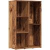 vidaXL Libreria in legno antico 50x25x80 cm, armadio di stoccaggio, supporto per scaffale