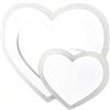 Kovalmax APPLIQUE LED CUORE IN VETRO 2 CUORI LUCE CALDA LAMPADA DA PARETE 12 W