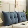 UWOBTN Cuscino da Lettura per Letto E Divano 60/70/90/100cm Cuscino Testata letto Grande Lettura Divano Cuscino Imbottito Supporto lombare Cuscini Rimovibile Schienale Cuscino da Parete(A8,60x55cm/26.6x21.6(