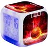 LuminescentDream Sveglia A LED Sveglia Comodino Sveglia Basket Sveglia Portatile Con Temperatura Orologio Digitale con Funzione Snooze e Luce per Decorazioni per Casa della Camera Letto di Un Ragazzo E Una Ragazza