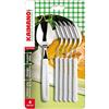 Fiskars Kaimano KDN760206W Dinamik Cucchiai, Acciaio Inossidabile, Bianco, 28x10x2 cm, 6 unità