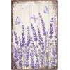 GLOBLELAND Targa In Metallo Vintage Lavanda per Garage Targa Personalizzata per Grotta Da Giardino Artistica Poster Decorazione Da Parete per Cucina Domestica Bar Club 12x8 Pollici