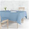 Il Tuo Artigiano Design Tovaglia da Tavola da 4 a 18 posti Lavabile in Lavatrice - Tovaglia Quadrata e Tovaglia Rettangolare 6 posti, 12 posti - Made in Italy (Celeste, 4 posti - 120x120 cm)