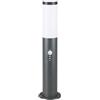 Monzana® Lampada per Vialetto Acciaio Inox Attacco E27 Luce Esterni Paletto Illuminazione Sentiero Sensore di Movimento