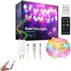 Generico Luci di natale smart wifi catena luminosa albero led color christmas musica (10 METRI 100 LED)