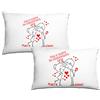Bulabadoo Coppia Federe SanValentino Personalizzate - Tra i tanti Ho Incontrato Te [ PERSONALIZZA NOMI] - Federe Cuscino Letto Matrimoniale - Coppie - Partner - Compagna - Regalo