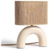 LEDKIA LIGHTING LEDKIA Lampada da Tavolo Ceramica e Corda Naturale Callie Beige