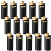 sunmondo Bic J25 - Accendino mini nero/oro, 15 pezzi