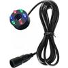 budiniao Illuminazione subacquea a LED RGB per laghetti femminili, caratteristica luce di illuminazione subacquea, luce impermeabile per acquari, 6 LED multicolori