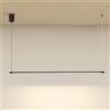 Klobvtt Lampada a sospensione lineare Lampada a sospensione nera minimalista Apparecchio di illuminazione a soffitto con lampadario a LED, luci a isola da cucina a striscia lunga Lampade a sospensione