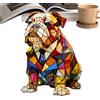 Generico Lampada Notturna Cane | Lampada da Tavolo Cucciolo,Decorazione Resina Colorata per Camera Da Letto Bagno Sala Soggiorno Hotel