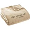 MAYRA Coperta Plaid Personalizzabile in Pile Coral | Singolo, 1 Piazza e Mezza, Matrimoniale | Idea Regalo, Hotel | Personalizzato con Iniziali, Nome, Scritta, Logo | Design Made in Italy (Beige, M)