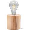SOLLUX lighting SOLLUX Lampada in Legno Illuminazione Design Unico Senza Paralume Lampadina LED Moderna Industriale SALGADO Lampada da terra rotonda