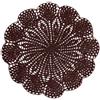 BOMHCS Centrino Rotondo in Pizzo Floreale, Fatto a Mano all'Uncinetto, 30,5-35,6 cm, Sottobicchiere da Cucina (Caff, Pack of 1 PC, 12 in to 14 in)
