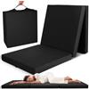 Beautissu Materasso da Campeggio Pieghevole - Materasso Pieghevole Ospiti - Campix 60x190 cm - Soffice Confortevole e Funzionale - Nero - Materasso Traspirante in Microfibra - Lettino da Viaggio