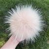 SUKORI 2 Pezzi Pompon in Pelliccia di Volpe Naturale Pompon in Pelliccia per Berretti Cappello Pompon in Pelliccia Fai da Te per Berretti Borse Accessori Sciarpa
