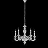 Bonetti Illumina Lampadario In Legno Classico Provenzale Bianco Shabby Chic 5 Luci Leonardo
