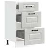 vidaXL Base da Cucina Kalmar Grigio Cemento in Legno Multistrato, Mobile Base lavello, Mobile Base lavello Cucina, Mobile Base Cucina per lavello