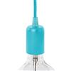 AMARCORDS - Portalampada E27 vintage in metallo edison retro per lampada a sospensione. Stile industrial finitura ACQUA