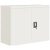 vidaXL Armadio Classificatore Bianco 90x40x70 cm in Acciaio