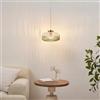 KOSILUM - Lampadario in vetro scanalato colorato - Joina - Luce bianca calda illuminazione soggiorno camera da letto cucina corridoio - 1 max 60 W - E27 - IP20