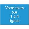 Mygoodprice Targhetta incisa personalizzata 1-4 linee, 19,5 x 14 cm, autoadesiva, colore: blu chiaro
