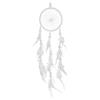 DonDon Acchiappasogni Dreamcatcher con perle e vere piume Bianco - Ø 11 cm