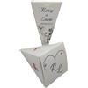 PV Grafik Pz 24 Cono Portariso Matrimonio Personalizzato, Cono Portariso Chiuso Matrimonio Personalizzato, Personalizza e seleziona la quantità desiderata. (Matrimonio 18)