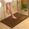 ele ELEOPTION Soft Shag Tappetino da Bagno Tappeto Cucina Porta Piedi Zerbino Striscia Antiscivolo Zerbino Assorbente Tappetini da Bagno Doccia Shaggy Carpet - 50 x 80 cm, caffè