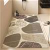 Odot Tappeto Doccia Antiscivolo, Stile Europeo Tappetino da Bagno in Luffa PVC, Tappeto Lavabile Morbida, Tappeti Bagno Asciugatura Rapida con Scarico per Area Umida (Marrone,60x120cm)