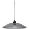 LEOLUX Alexander - Lampadario a Sospensione Moderno Ø50 cm - Design Minimal in Vetro - Attacco E27 LED - Fumè - Lampada da Soffitto per Cucina, Soggiorno e Tavolo da Pranzo