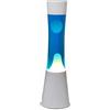 I-TOTAL® Lampada Lava Gravity Colorata - Effetto Bolle Ipnotico, Design Retrò, Cera Fluida, Luce Rilassante, Lampada Decorativa per Casa e Ufficio (Base Bianca Liquido Blu Cera Bianca)