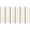 vidaXL Paravento a 6 Pannelli Divisorio Separè Byobu Pieghevole Schermo Separatore Ambienti Interni Protezione Privacy Bianco 300x180 cm